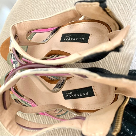 Strappy Stiletto 4 inch heel sandals size 7 - Picture 10 of 14